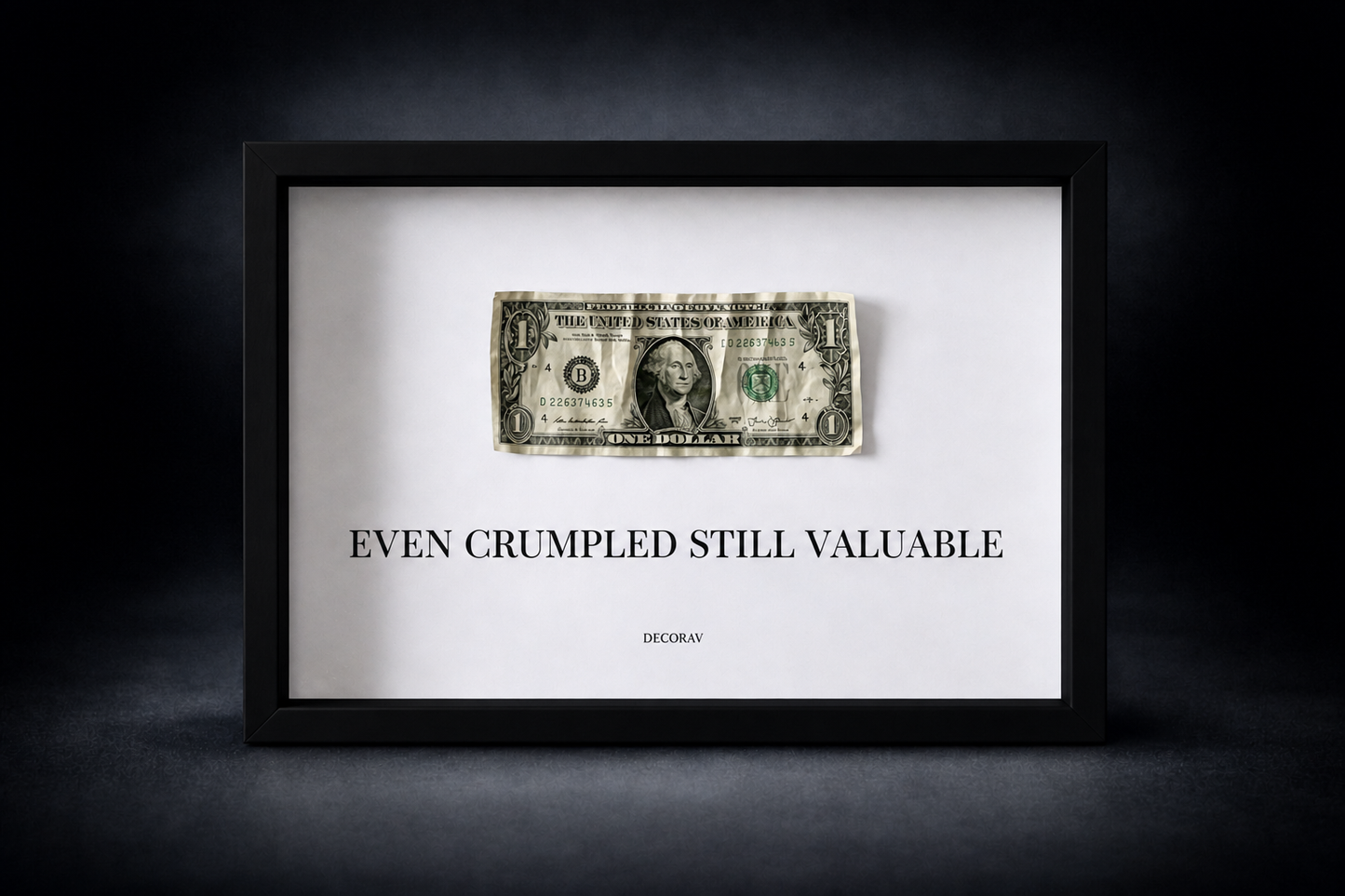 USD: EVEN CRUMBLED STILL VALUABLE - WHITE